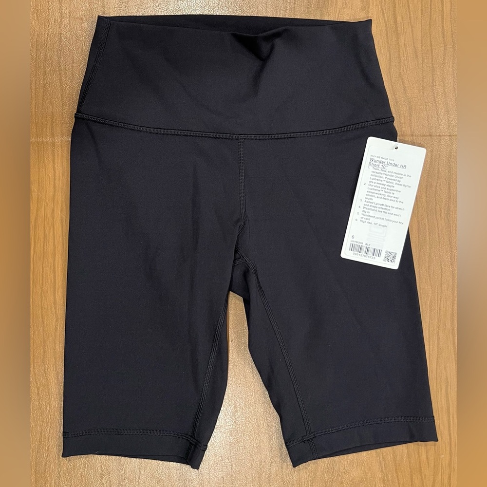 Lululemon Athletica Wunder Under HR 10” Bike Shorts, size 6 NWT